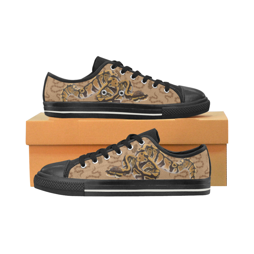 Python Black Men’s Classic Canvas Shoes