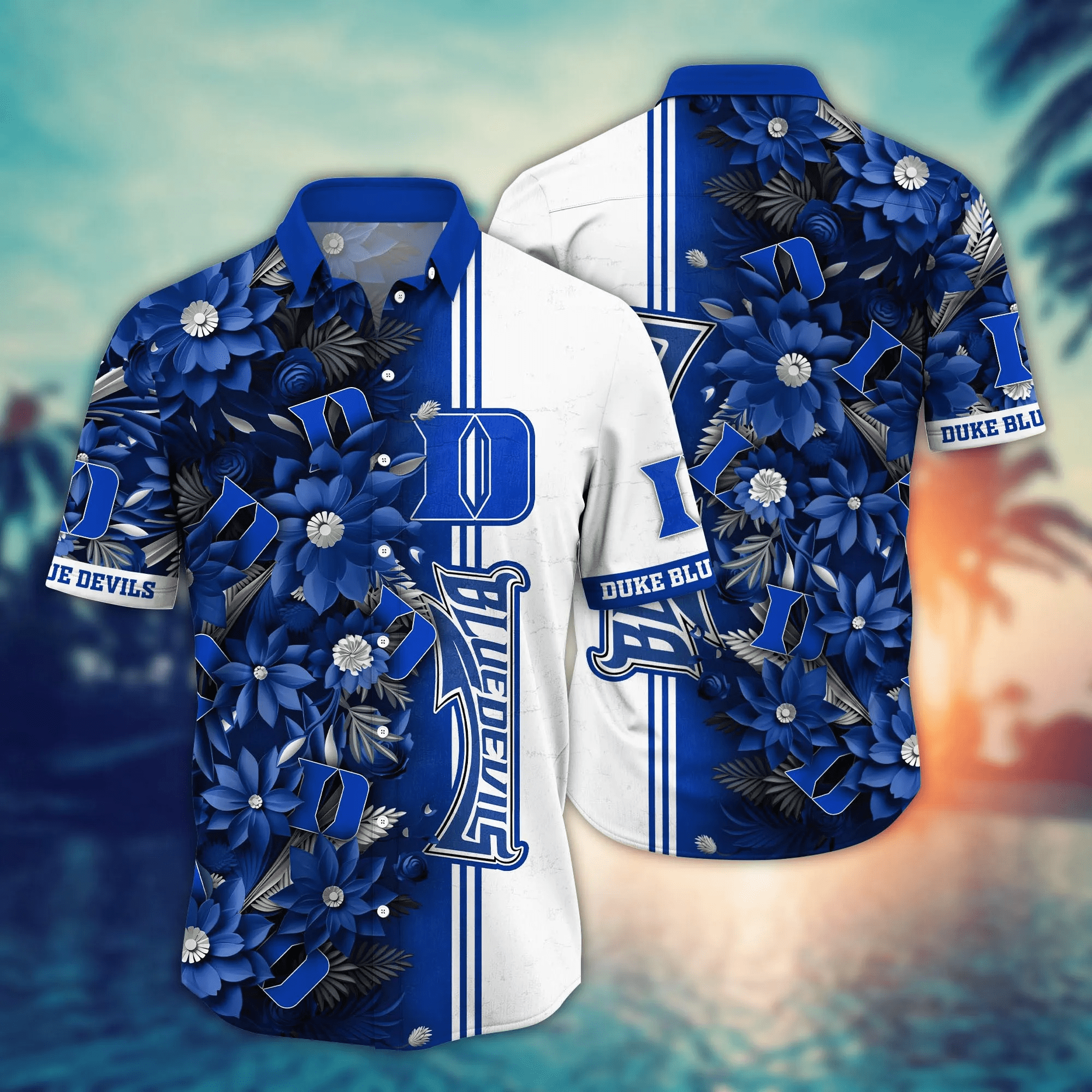 Duke Blue Devils NCCA Hawaiian Shirt Custom Balmy Aloha Shirt