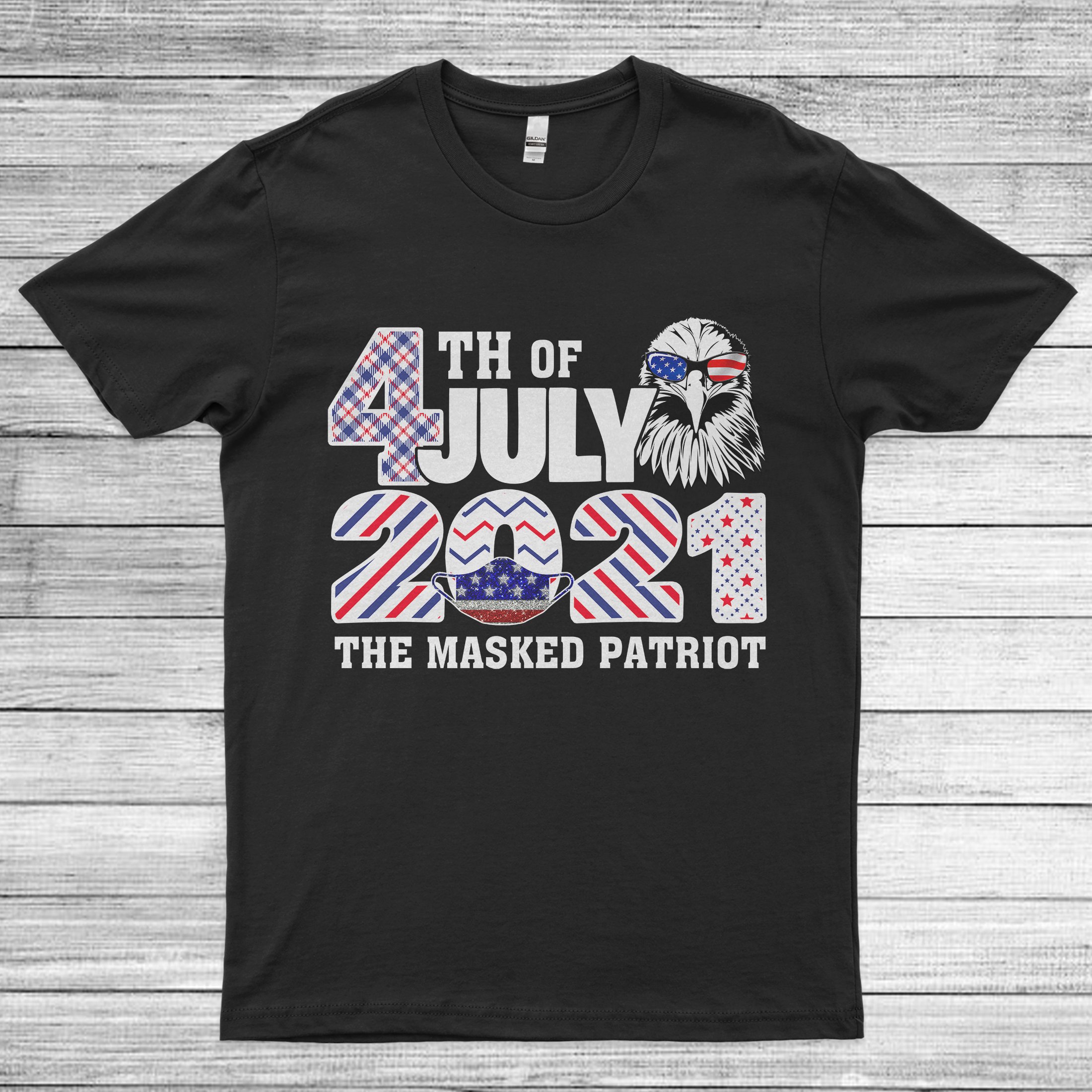4th Of July 2021 The Masked Patriot Quarantine Unisex T-Shirt (Copy)