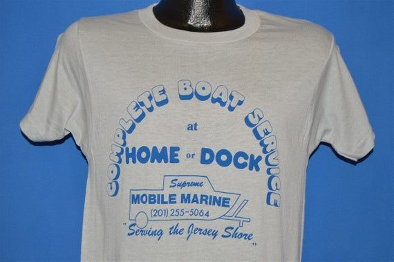 80S Complete Boat Services Home And Dock Shirt