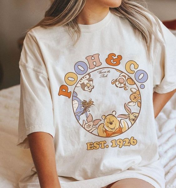 Vintage Pooh Co EST 1926 Shirt Cute Pooh Bear And Friends Shirt Retro Winnie The Pooh Disney Pooh Bear Shirt Walt Disney World Shirt