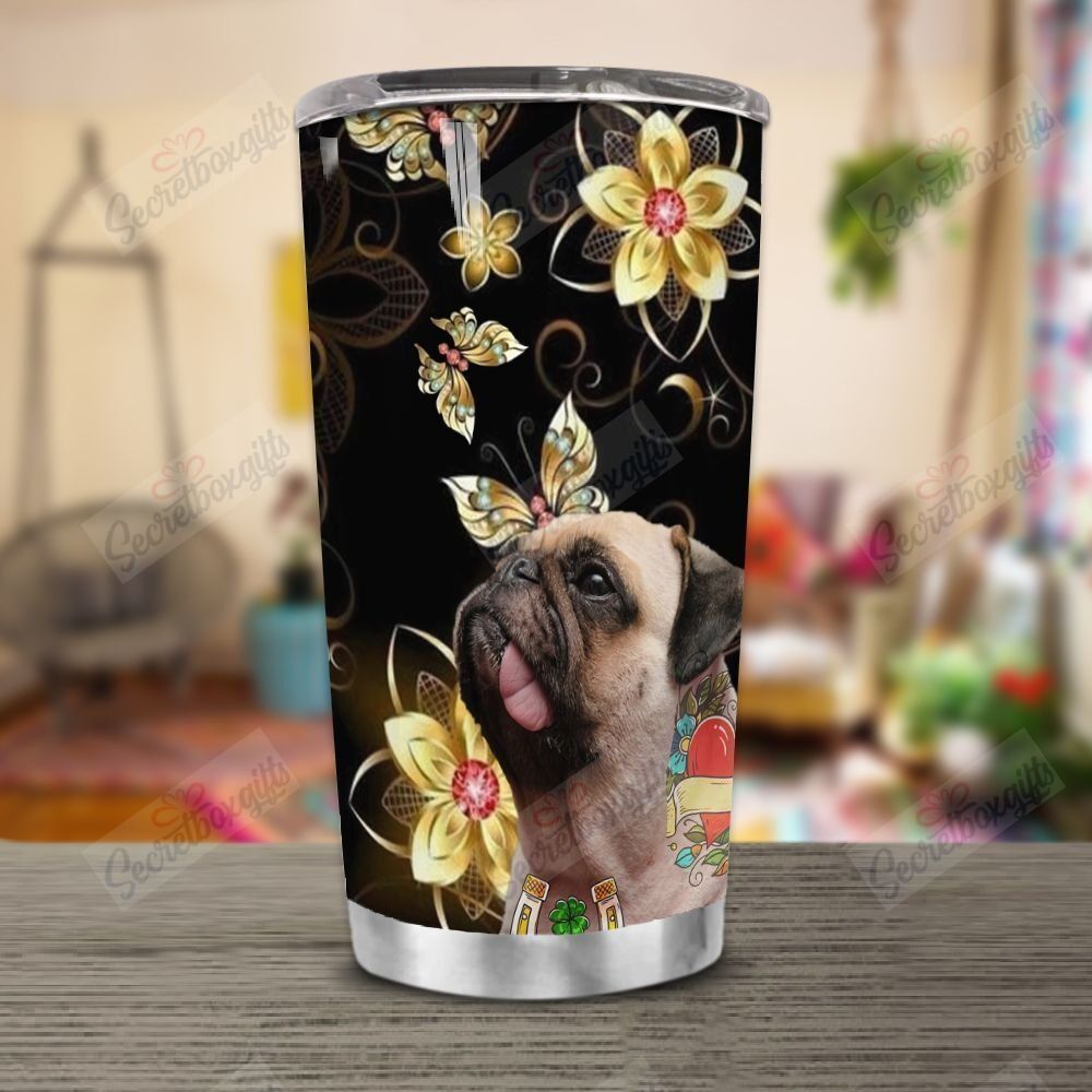 Personalized Pug Flower Gs-Cl-Ml0704 Tumbler