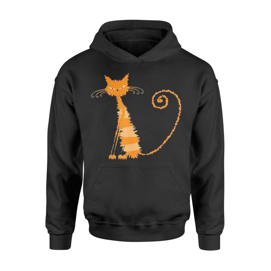 Wet Orange Cat Kitten Kitty Whiskers Hoodie