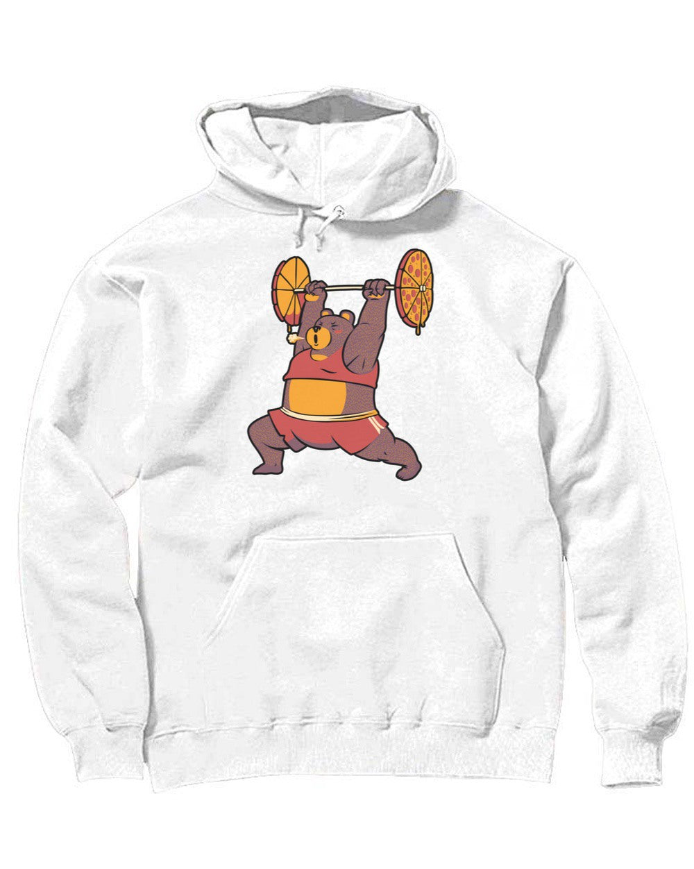 Unisex | Squat Bear Gym, I Love To Eat Pizza | Hoodie