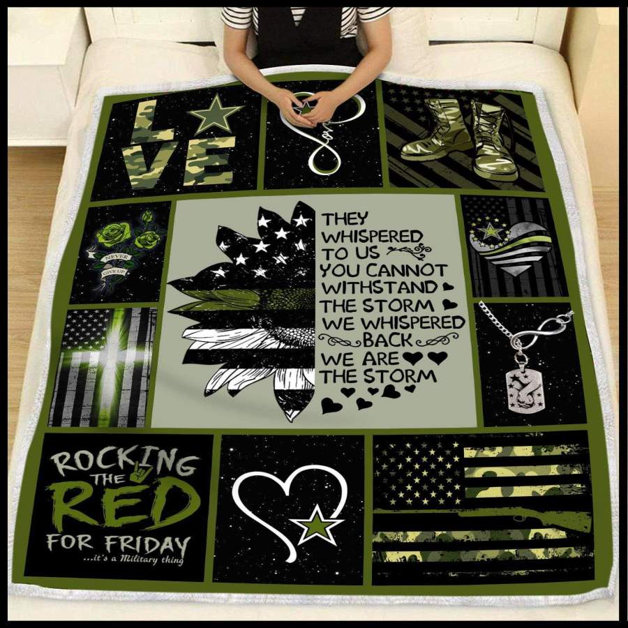 Military Blanket  We Are The Storm Gift For People