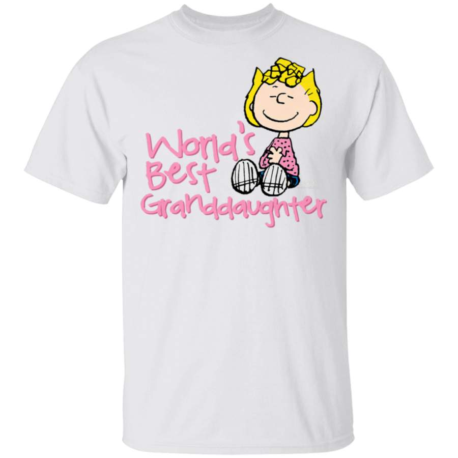 Peanuts Sally Brown Worlds Best Granddaughter T-Shirt