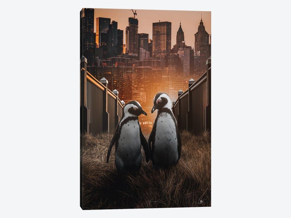 Penguins Canvas Poster 8″x12″ 12×18″ 18″x26″ 24″x36″ 30″x45″