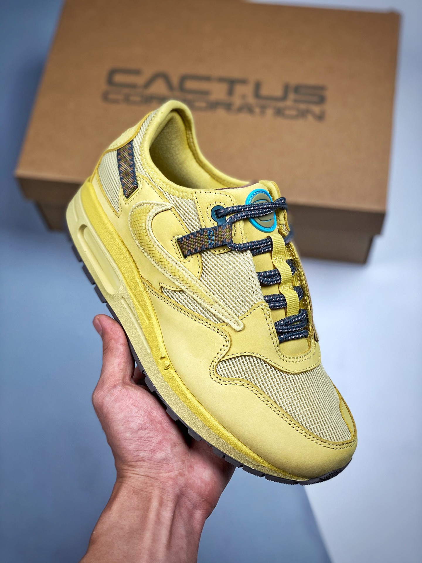 Travis Scott x Nike Air Max 1 Saturn GoldTea Tree Mist-Tent DO9392-700 5338805