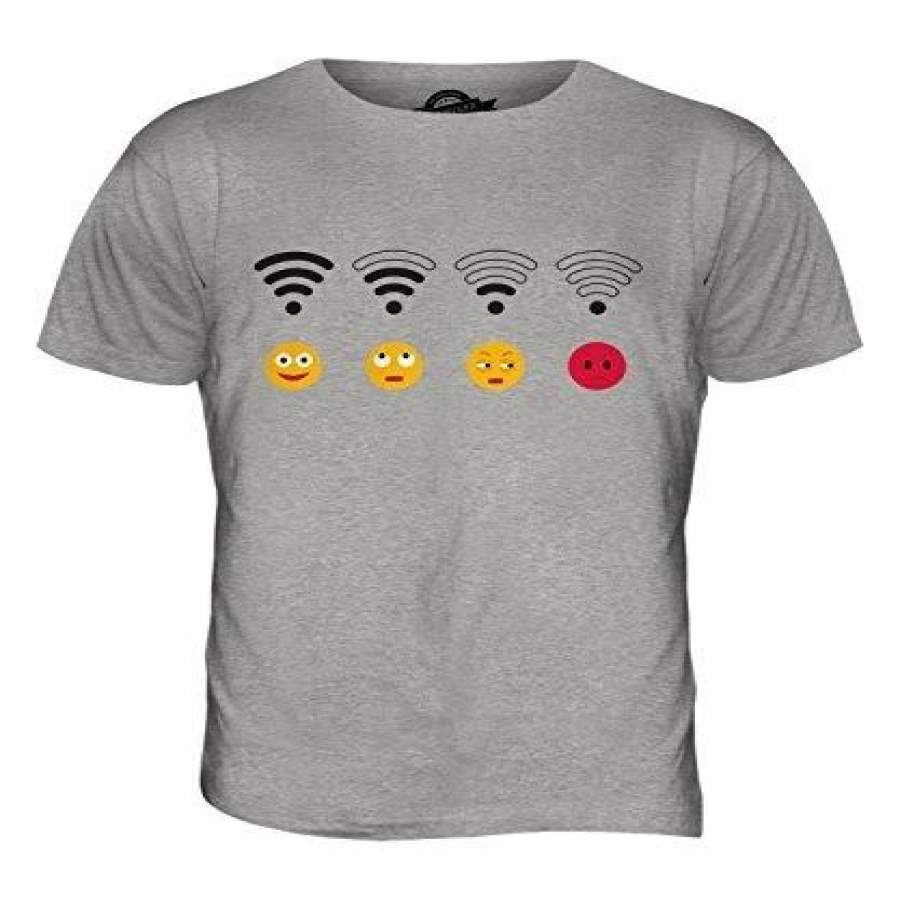 Unicorn Couples Fashion – Wifi Emoji – Mens T Shirt Top T-Shirt