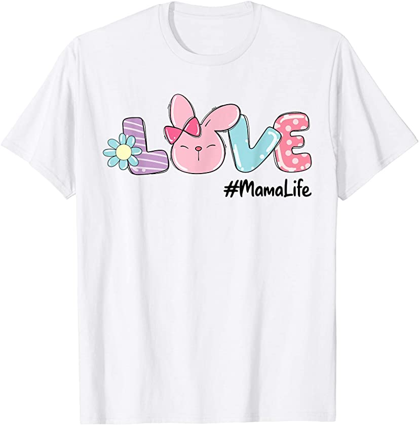 Love Easter Mama Life Gnome Bunny Eggs Boys Girls Kid T-Shirt