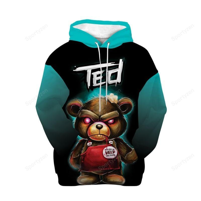 Halloween Devil Ted Unisex Hoodie 3D