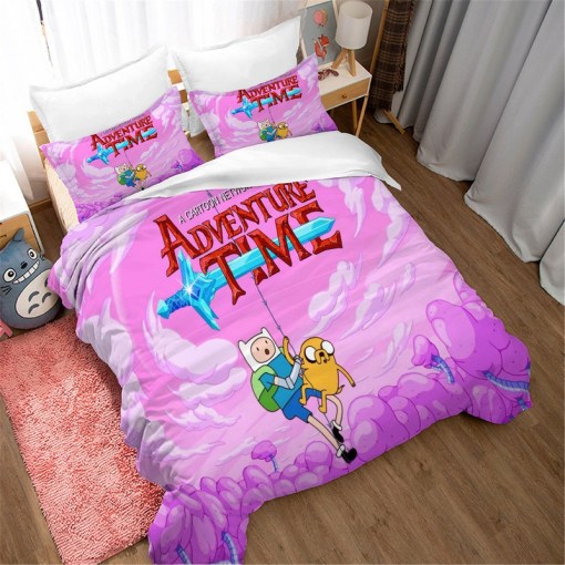 Adventure Time 5 Duvet Cover Pillowcase Home Decor 3D Bedding Set Decor 8048