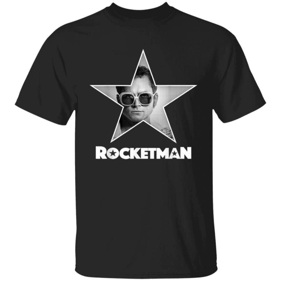 Rocketman Official Elton John Star Photo BW  TShirt