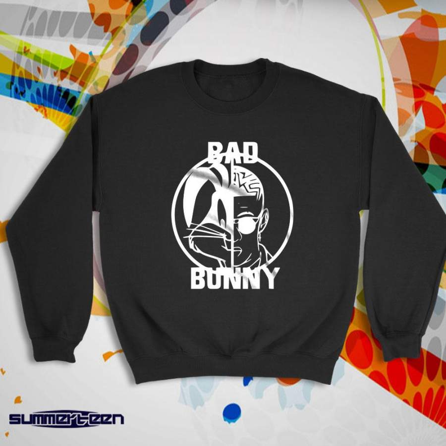 Bad Bunny El Conejo Face to Face Women’s Sweatshirt