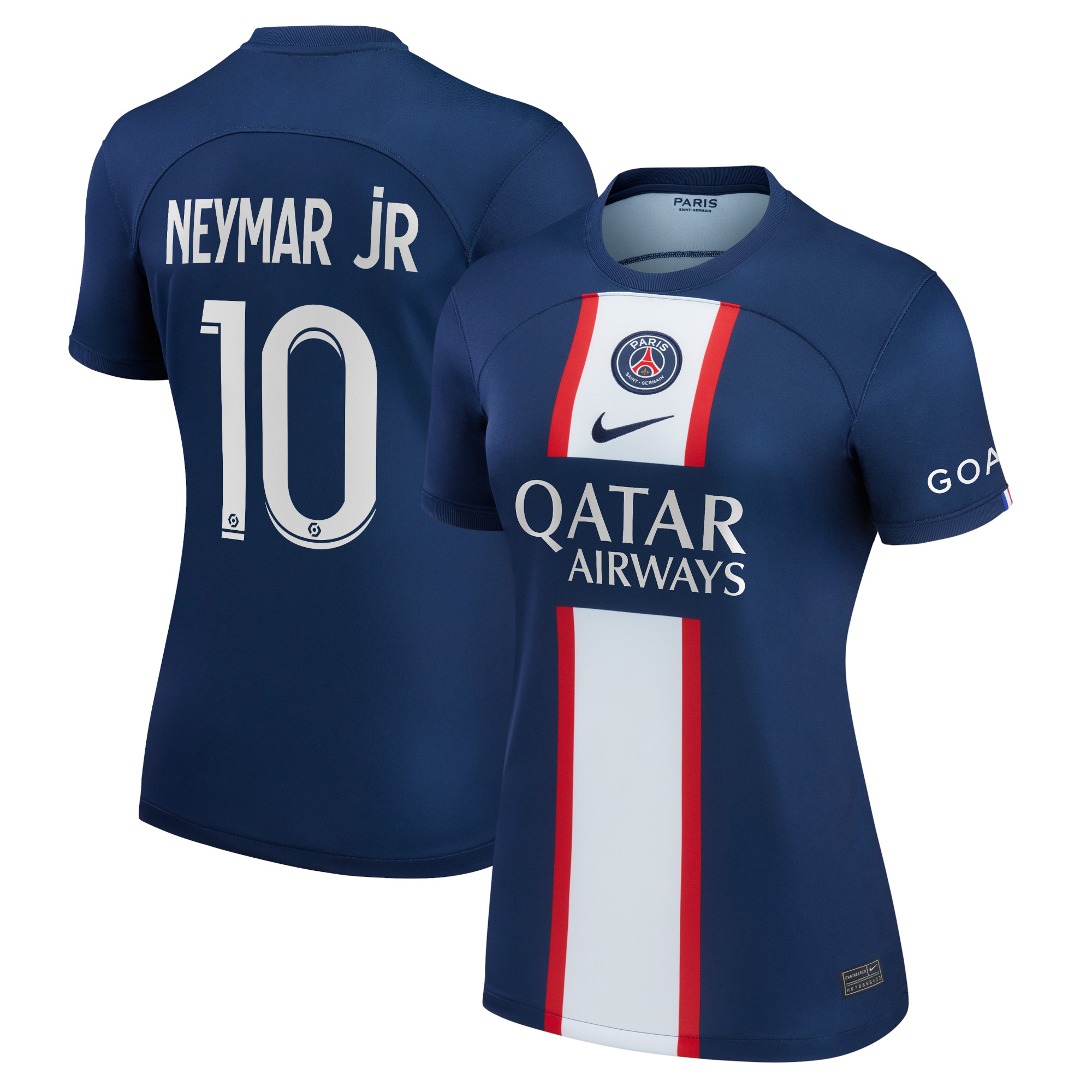 Neymar Jr. Paris Saint-Germain Women's 2022/23 Home Replica Player Jersey – Blue