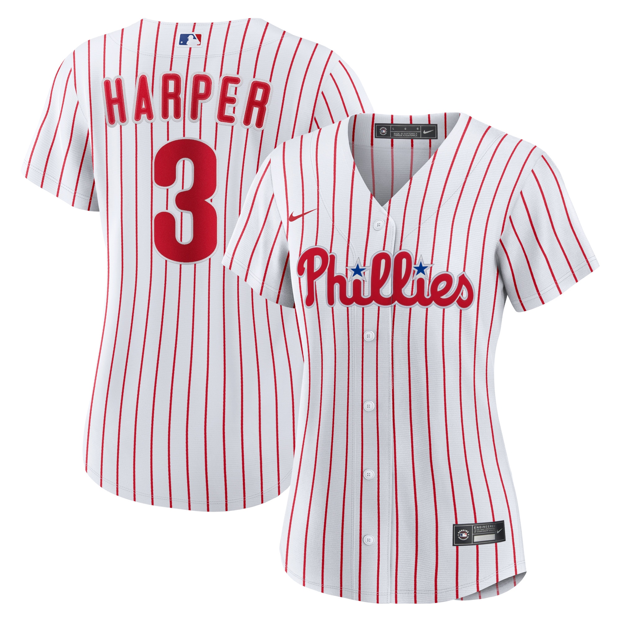 Bryce Harper Philadelphia Phillies Women's Home Replica Player Jersey – White