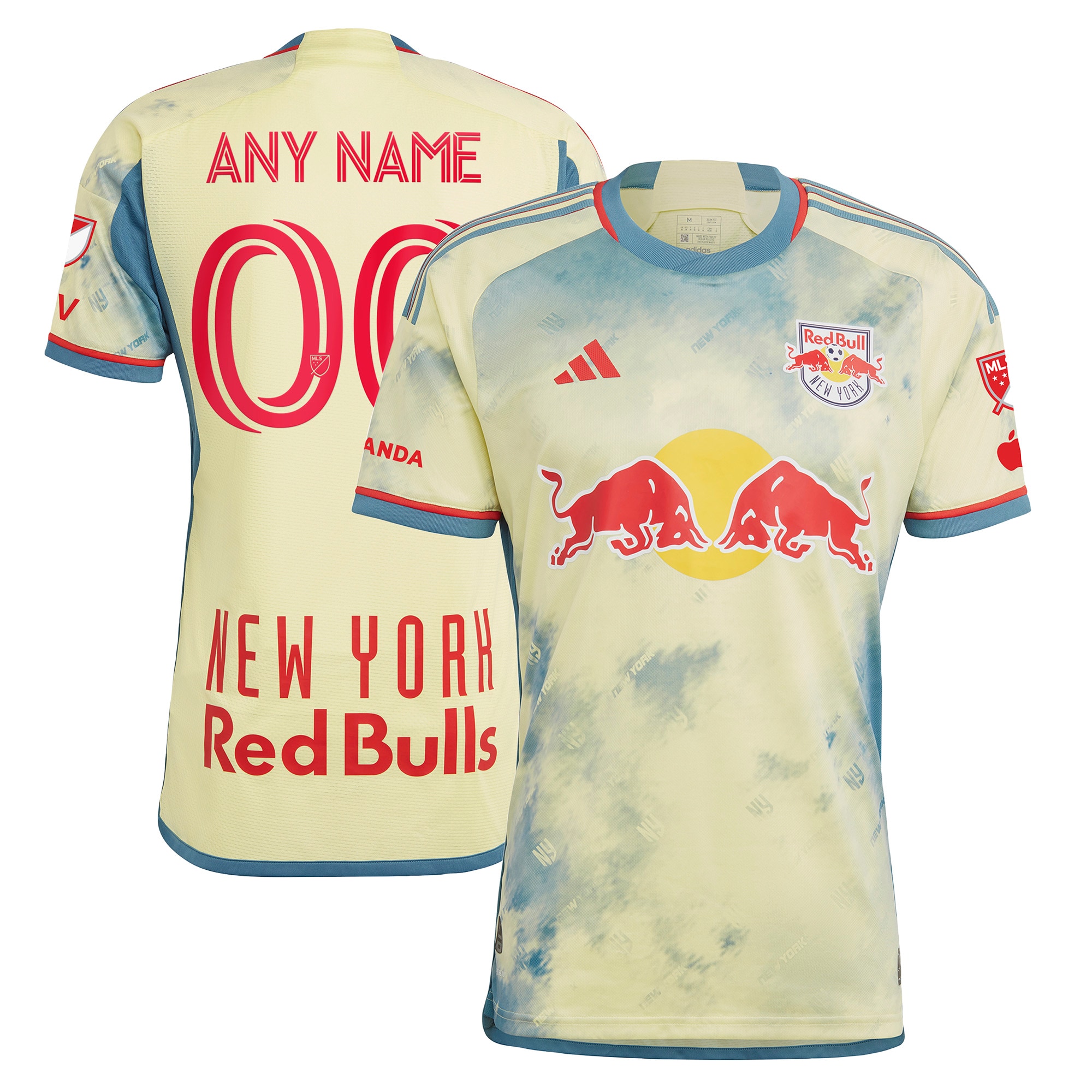 New York Red Bulls 2023 Daniel Patrick Kit Authentic Custom Jersey – Yellow