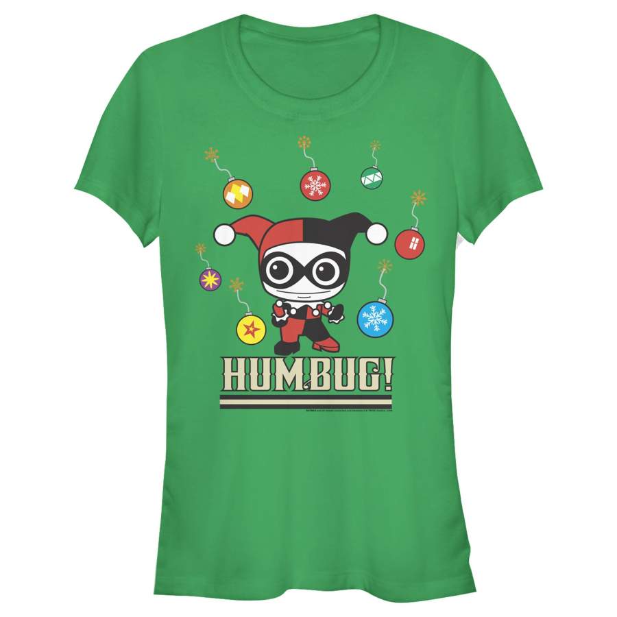 Batman Junior’s Christmas Humbug Harley Quinn  T Shirt