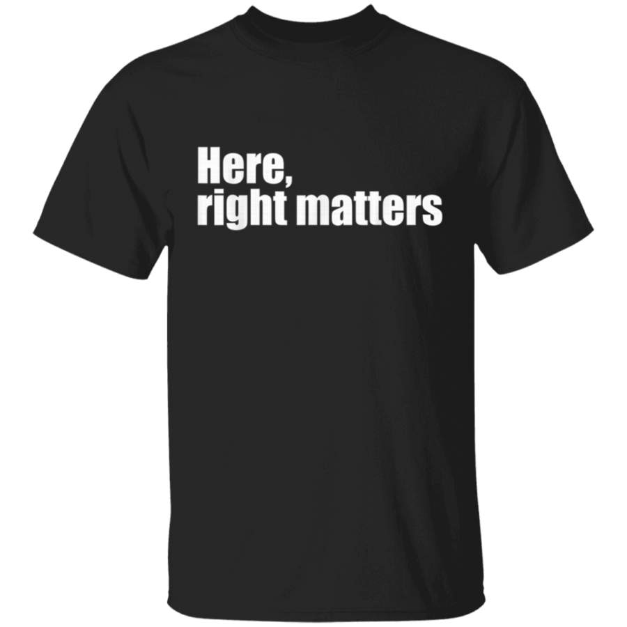 Here Right Matters Vindman Impeachment hearing TShirt