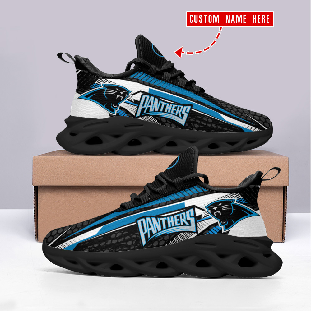 Carolina Panthers Personalized Yezy Running Sneakers Bb223