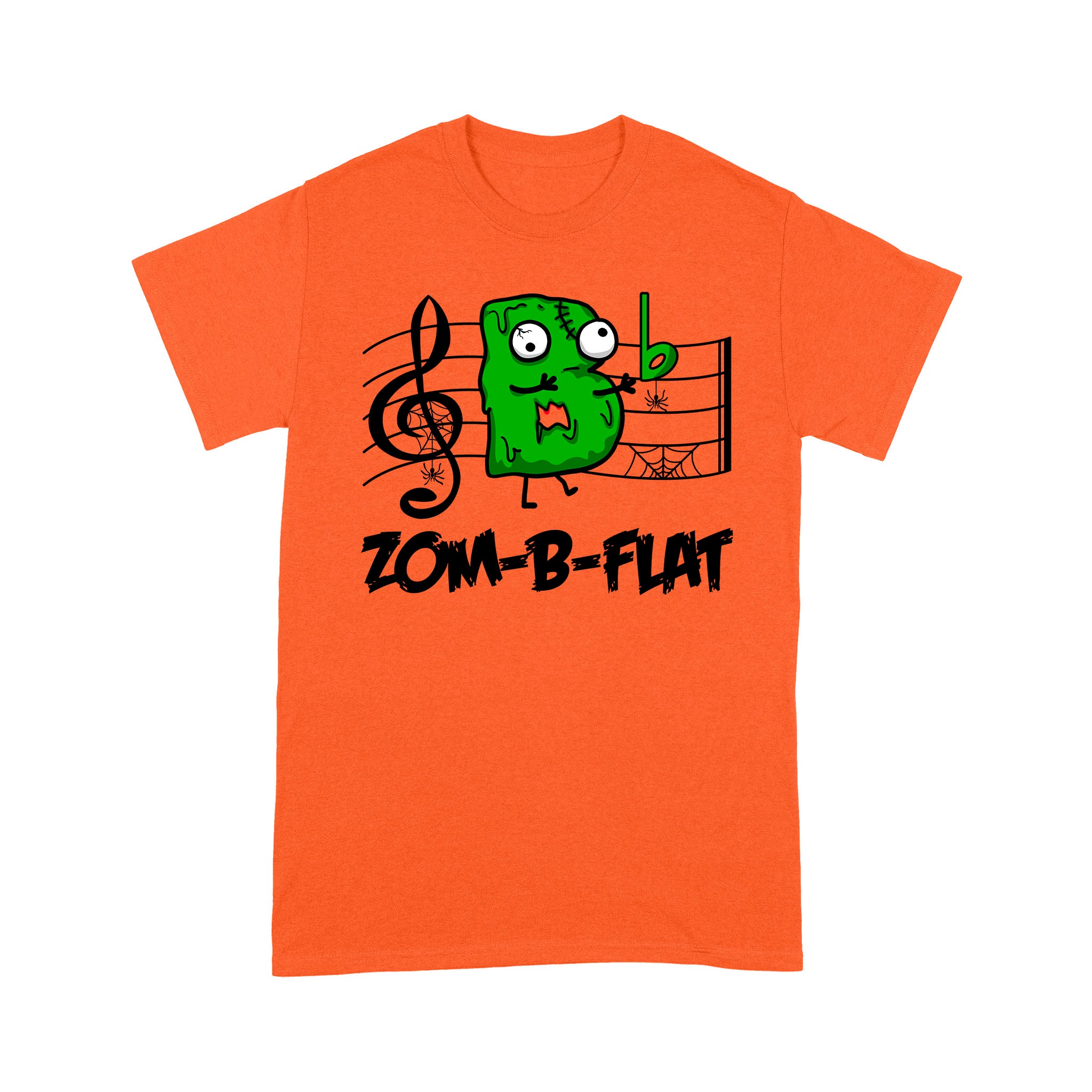 Zom-B-Flat Music Teacher Halloween T-Shirt – Premium T-Shirt