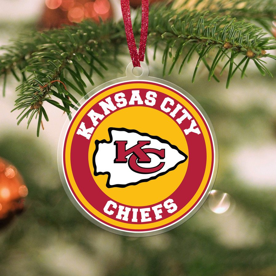 Kansas City Chiefs Football Team Logo Ornament