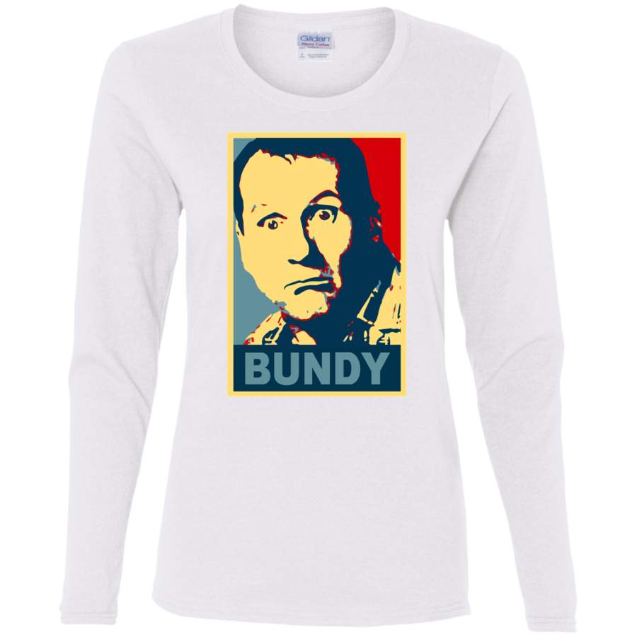 AGR Al Bundy Married Ladies’ Cotton LS T-Shirt