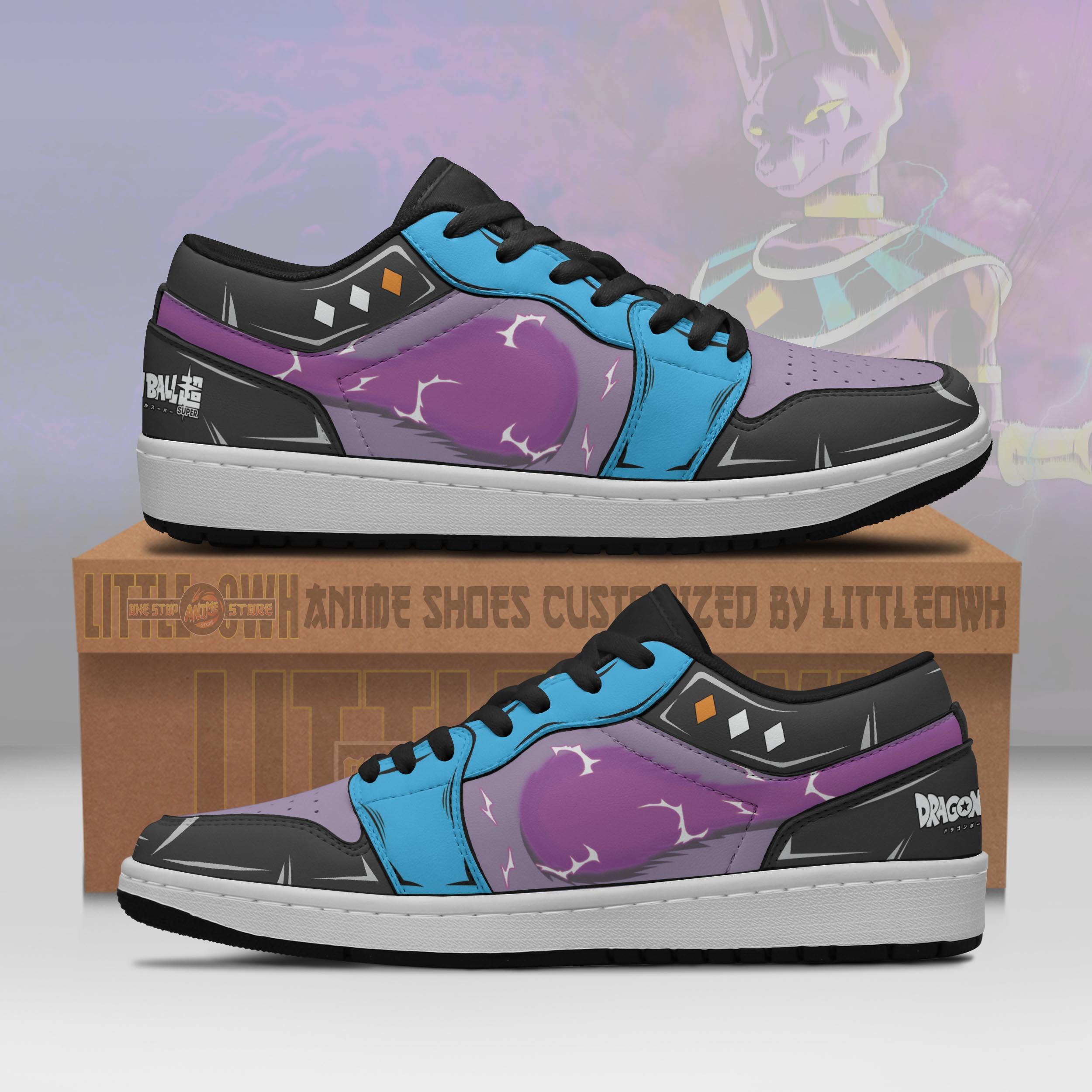 Beerus Dragon Ball Z Anime Jd Low Top Sneakers