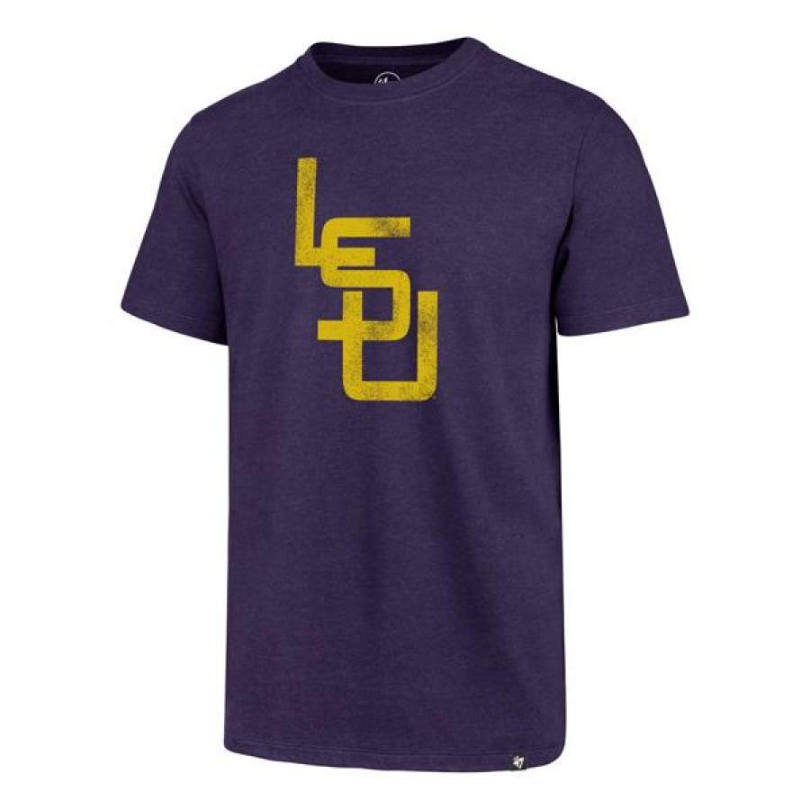 47 Brand LSU Tigers Baseball Vault Interlock Club T-Shirt – Purple