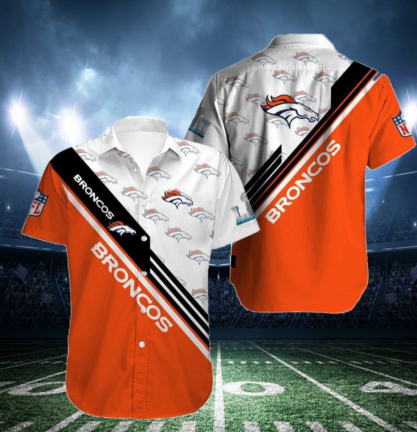 Denver Broncos Nfl Hawaiian Summer Shirt, Denver Broncos Summer Shirt, Denver Broncos Nfl Fan Hawaiian Shirt Short