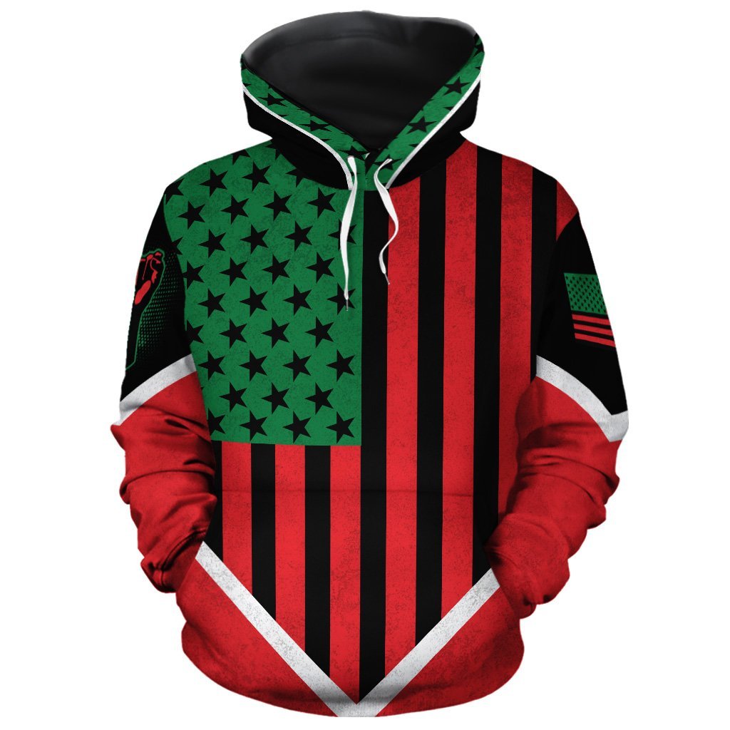 African American Flag 2 All-Over Hoodie