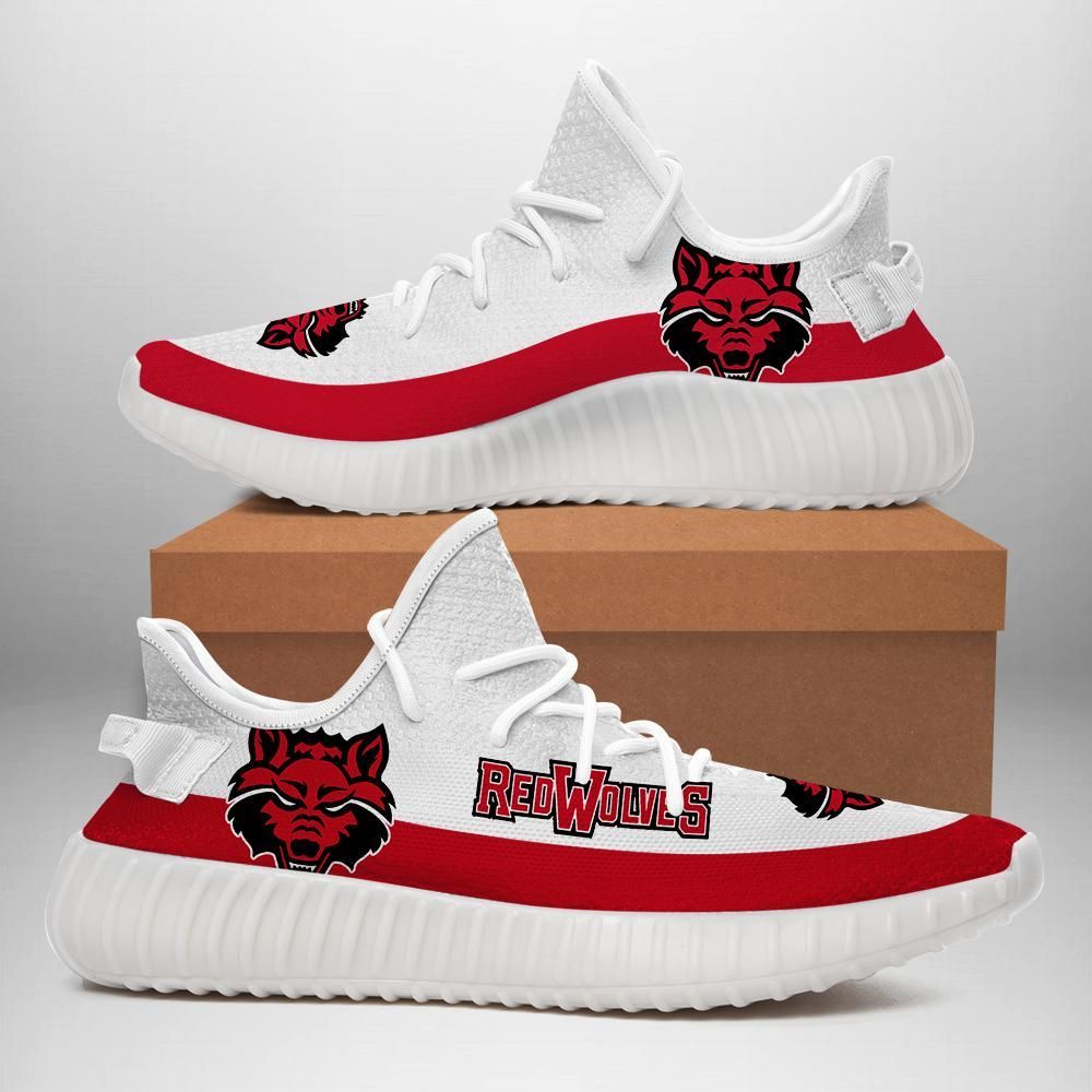 Arkansas State Red Wolves Custom Shoes Sport Sneakers Arkansas State Red Wolves Yeezy Boost 350