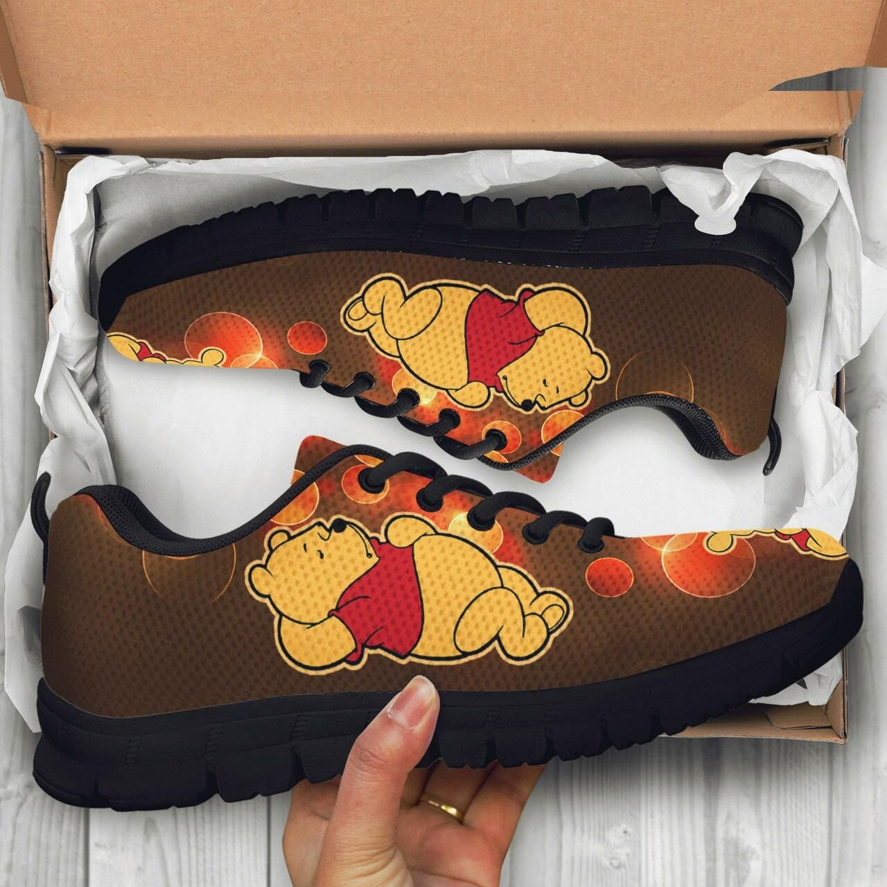 Winnie The Pooh Sneakers Shoes For Women, Shoes For Men Sneaker Custom Shoes Shoes20358