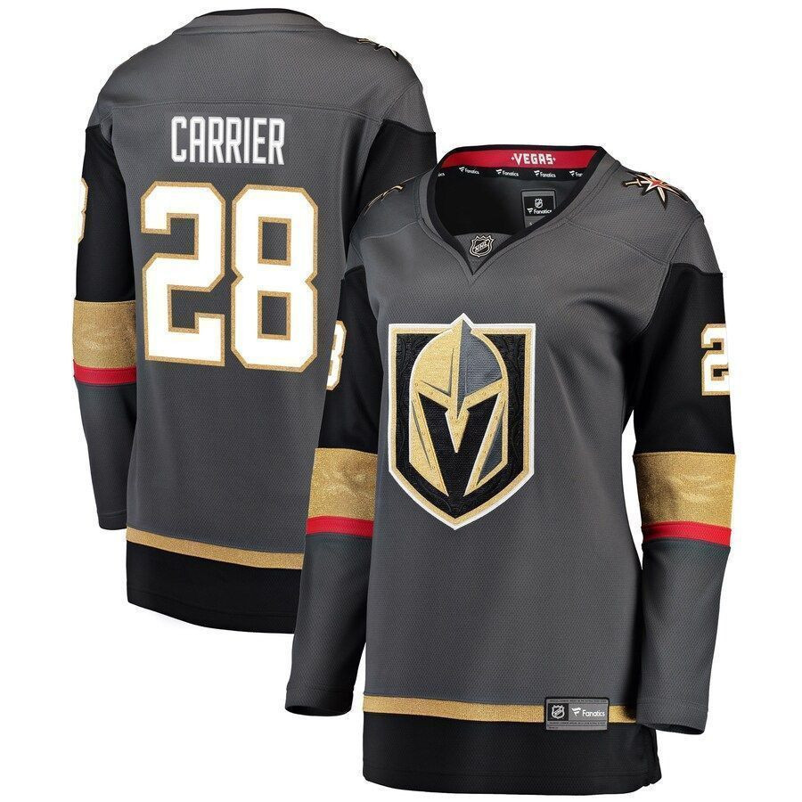 William Carrier Vegas Golden Knights Women’s Breakaway Player Jersey – Black