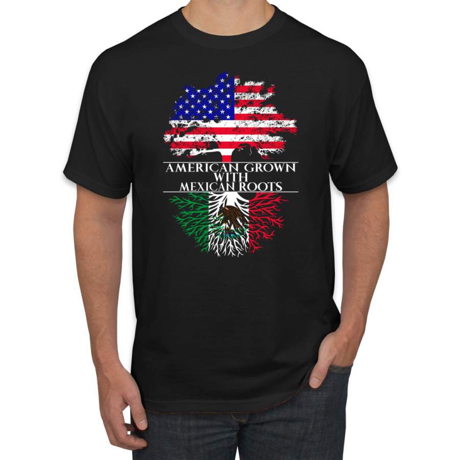 American Grown With Mexican Roots Americana / American Pride Mens T-Shirt