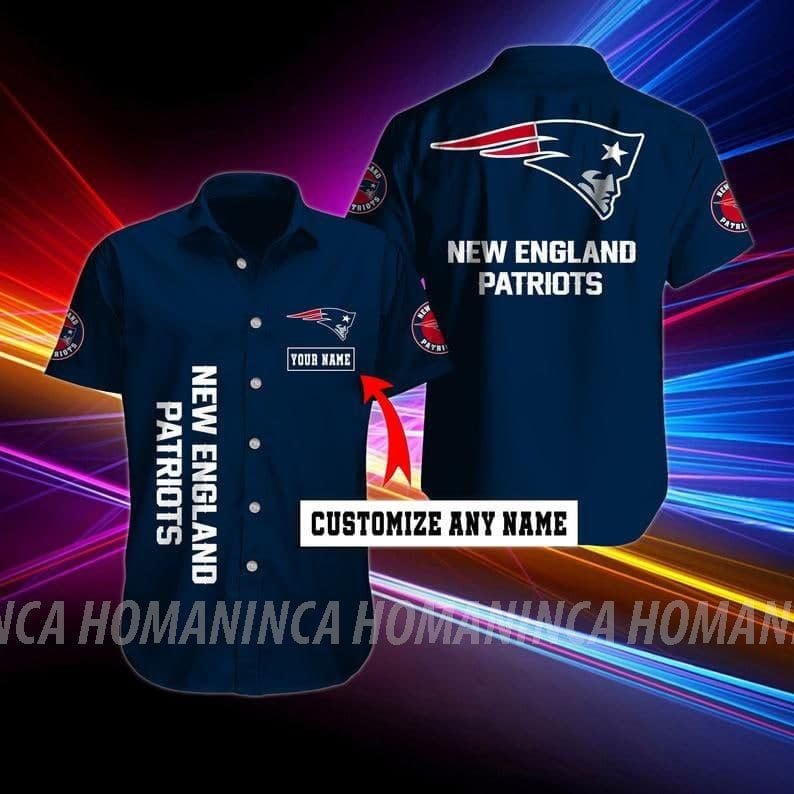 New England Patriots Nfl Hawaiian Summer Shirt, New England Patriots Shirt, New England Patriots Fan Hawaiian Shirt Short