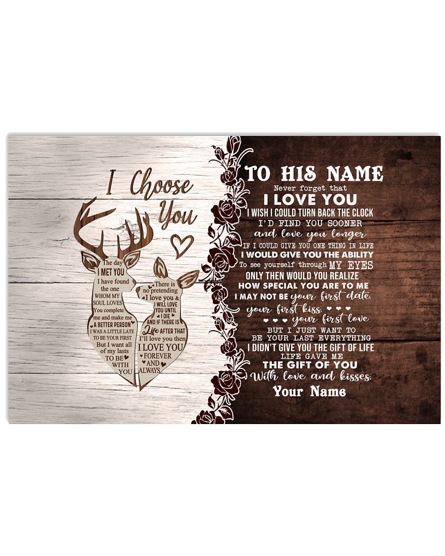 Your Last Everything Personalized Name Canvas Lovely Gift For Husband Poster Wall Art Home Decor