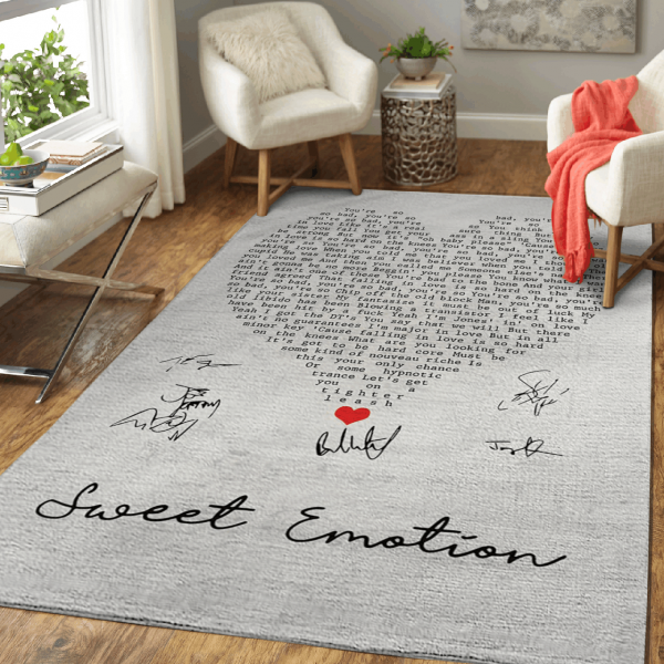 Aerosmith Sweet Emotion Mat All Over Print Home Decor Rectangle Area Rug