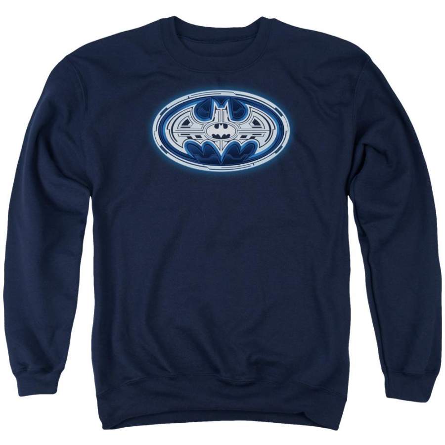 Batman – Cyber Bat Shield Adult Crewneck Sweatshirt