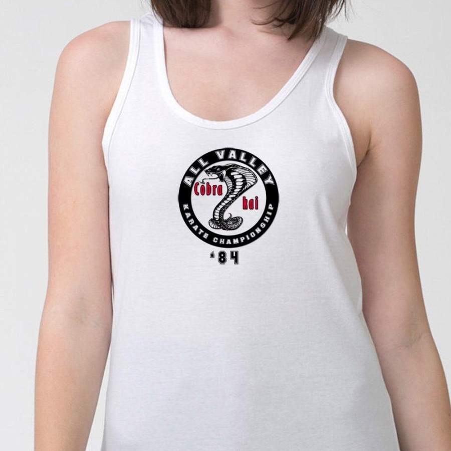 COBRA KAI Karate Kid Dojo T-shirt vintage 80’s movie Mr. Miyagi Adult Tank Top