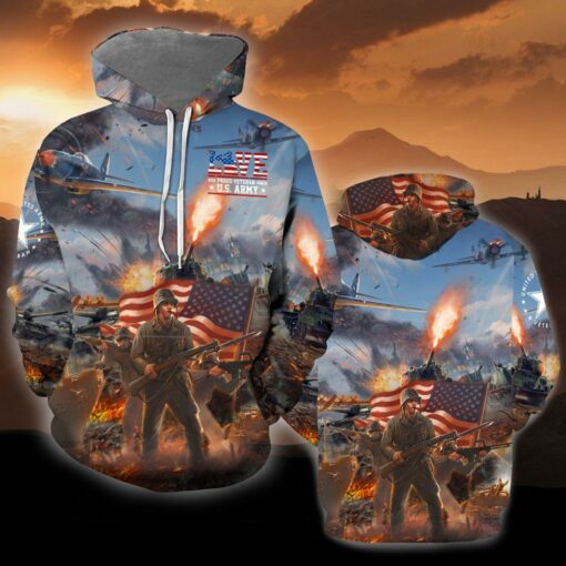 American Veteran Soldier 3D All Over Print Shirts For Men & Women, Happy Veteran Memorial 3D Shirts, Veteran Day