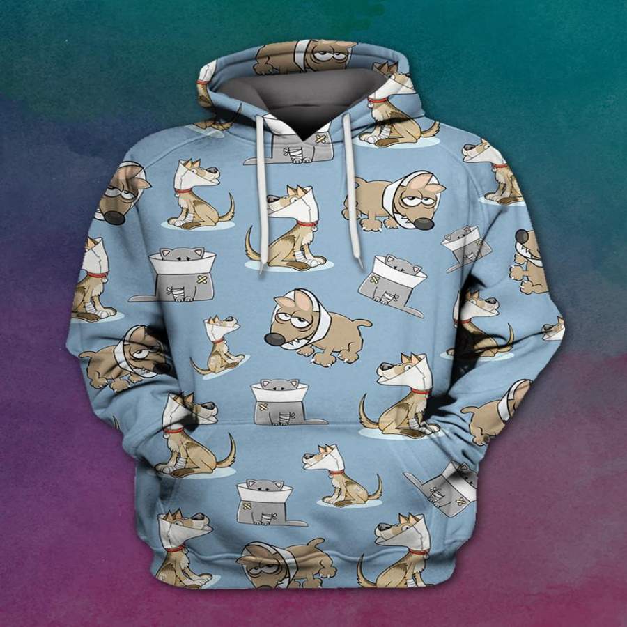 Vet Tech Animals Sick Hoodie