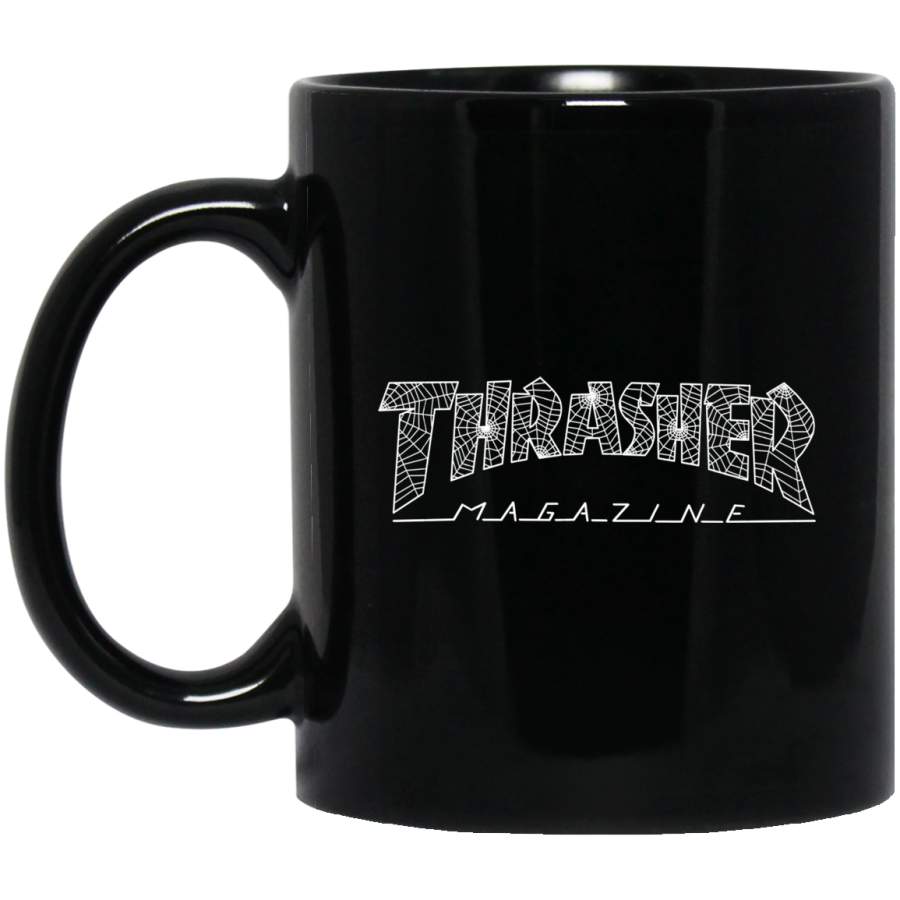 Thrasher Magazine Web Cobweb Spider web Black Mug