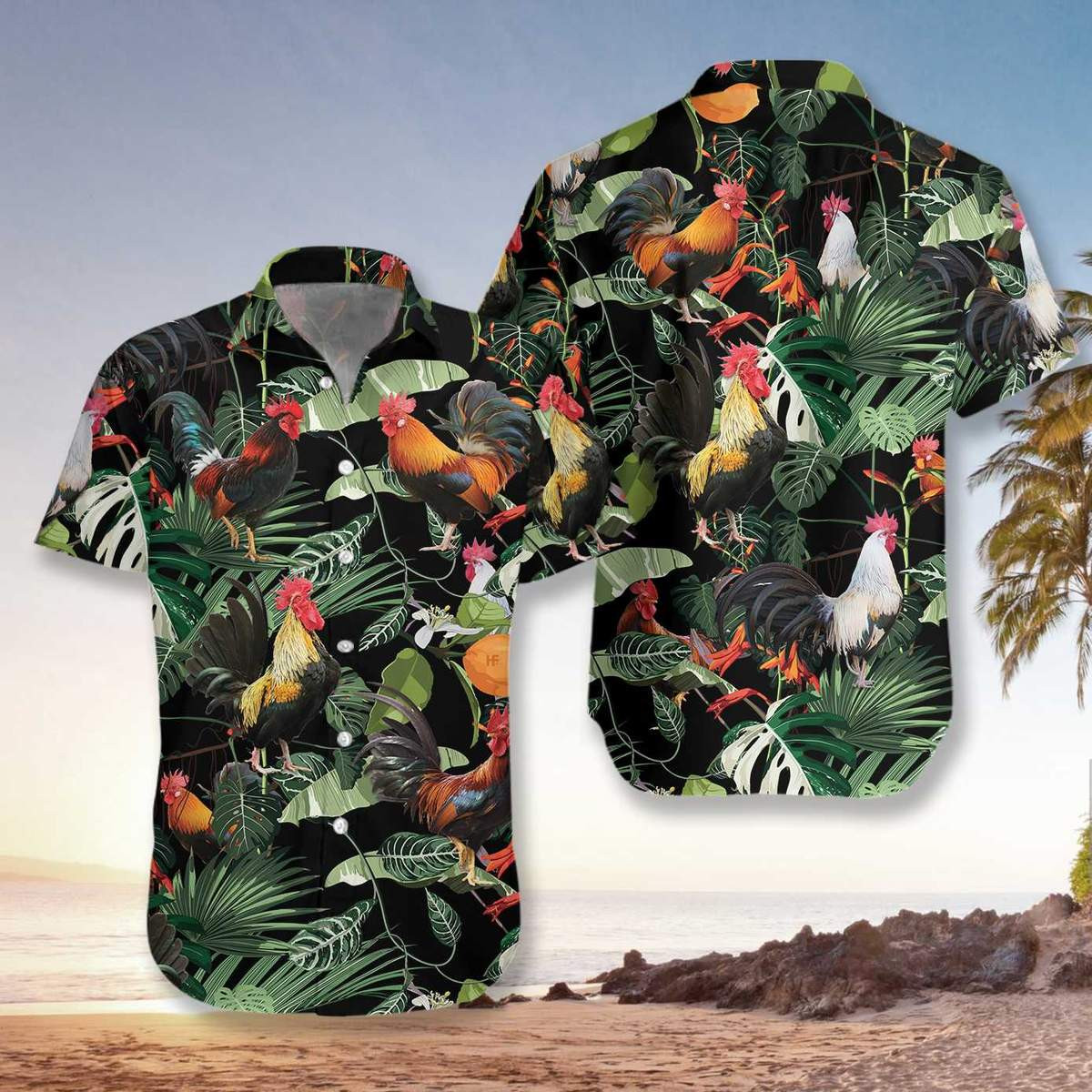 Happy Rooster Hawaii Shirt Unisex Adult Ha83891