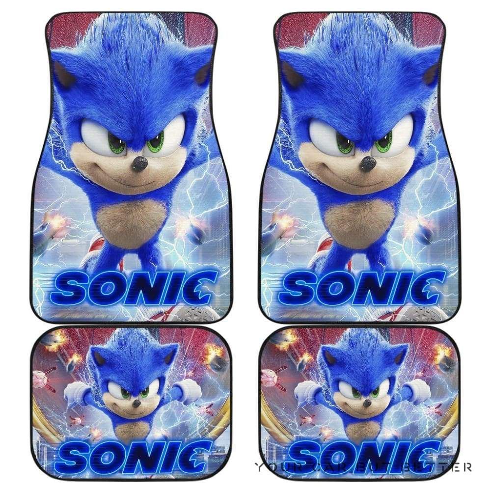 Sonic Car Floor Mats Movie Sonic The Hedgehog H040220 192211 Personalized Car Seat Floor Mat Custom Print