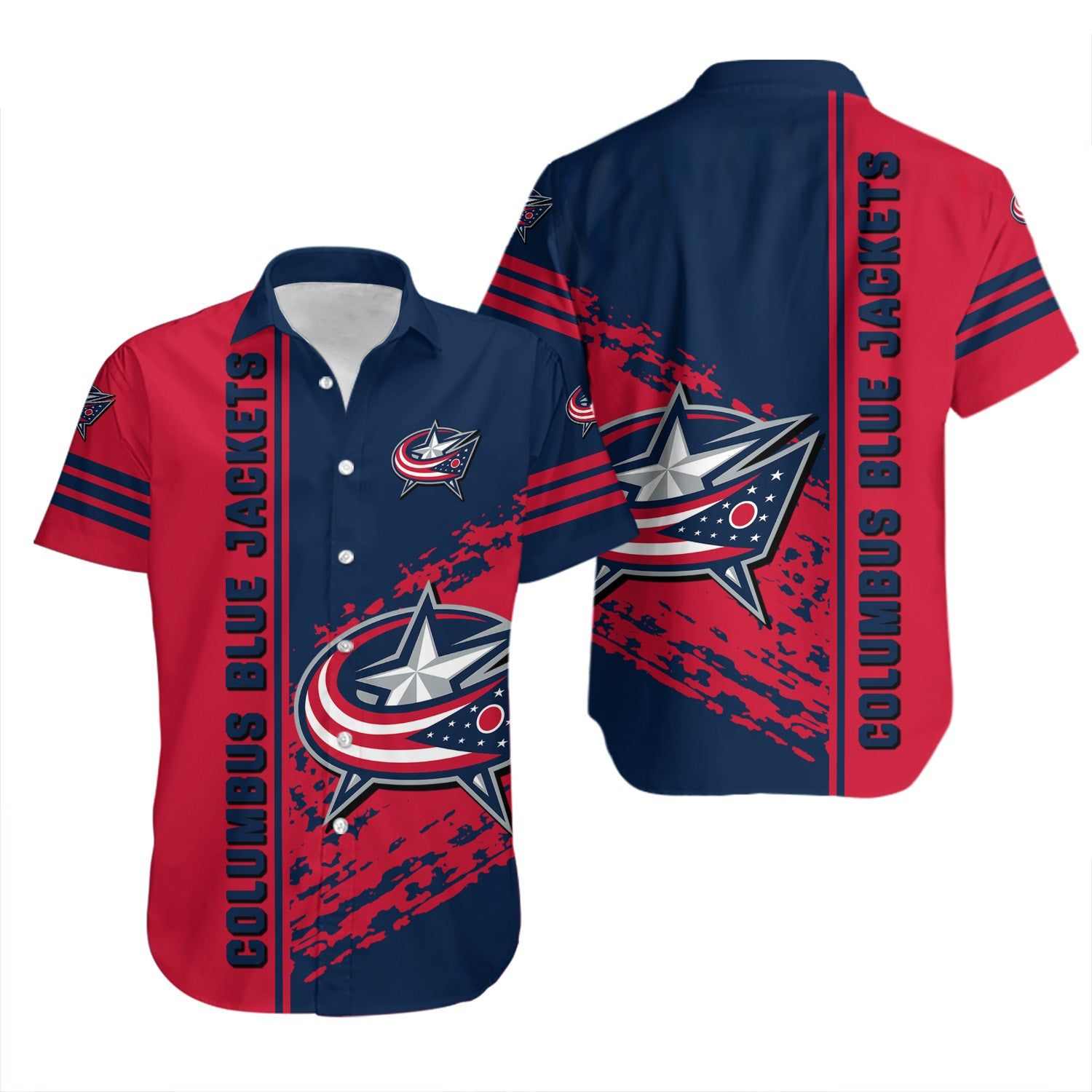 Columbus Blue Jackets Hawaiian Shirt Quarter Style – Nhl