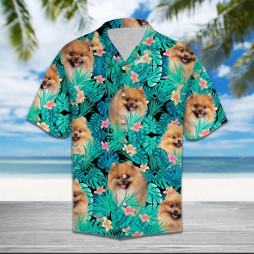 Pomeranian Tropical Hawaiian Shirt Ha52551