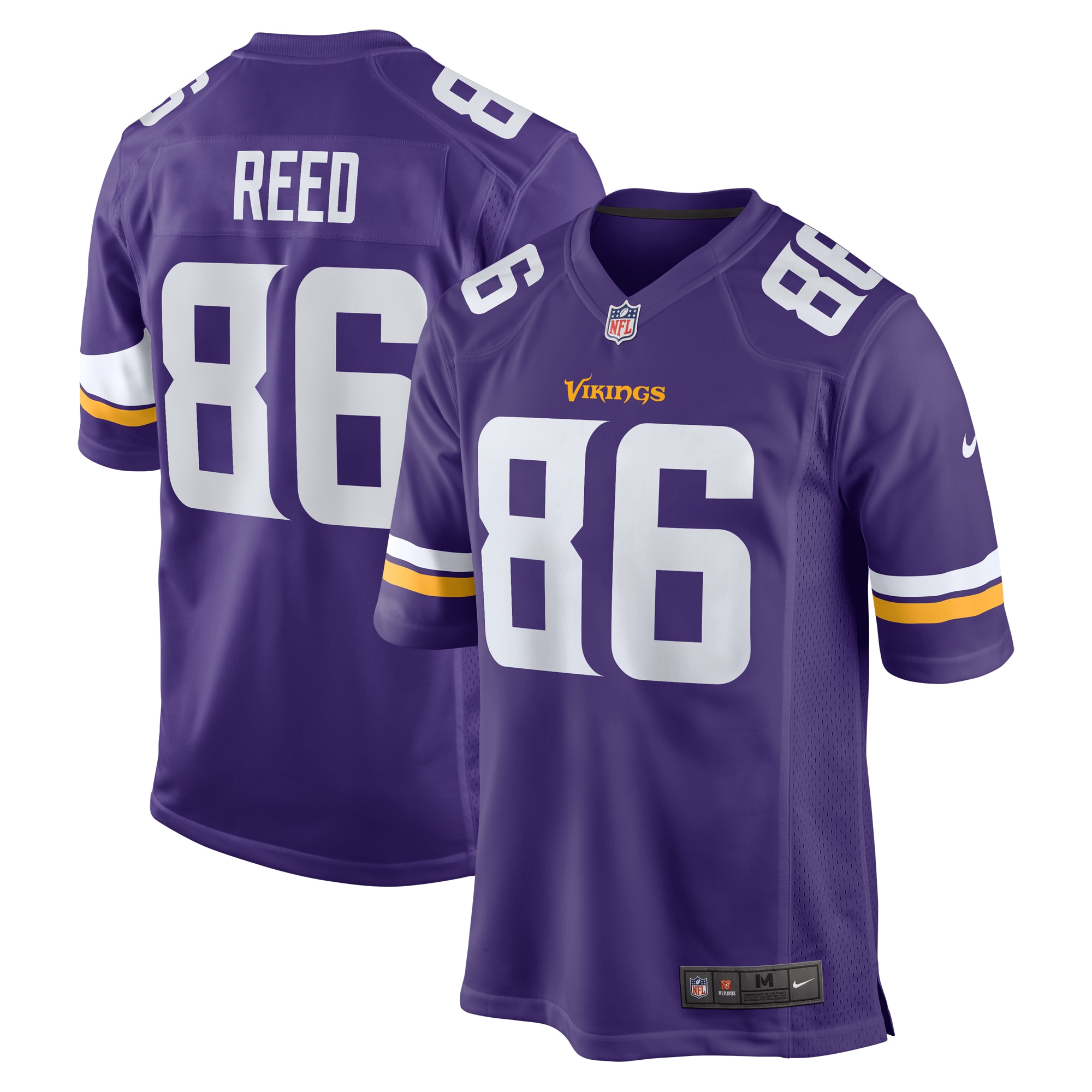 Jake Reed Minnesota Vikings Retired Player Game Jersey – Purple