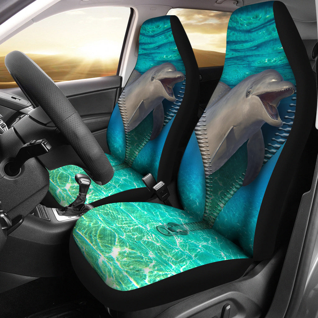 Dolphin Zipper Car Seat Covers