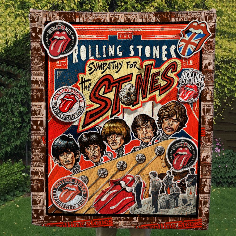 The Rolling Stones Quilt & Fleece Blanket – Gift For Christmas